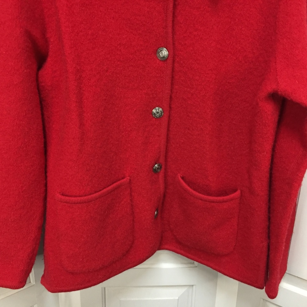 Appleseed's Red Wool Button Down Jacket - image 3